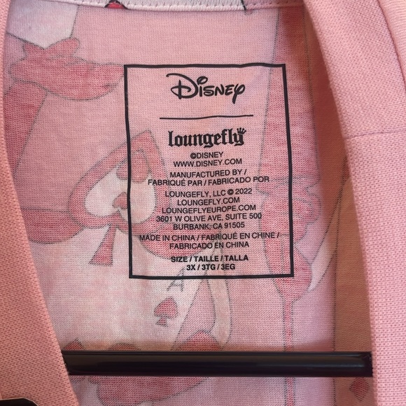 Loungefly Disney Alice in Wonderland Painting Cards Unisex T-shirt - Picture 4 of 5